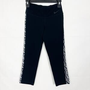 Nike Dri-Fit High-Rise Black Athletic Wear  Leggings Size XS